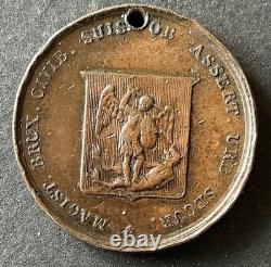 Netherlands Very Rare and Pretty Medal of Brussels in Bronze 1816