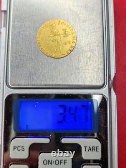 Netherlands, very rare 1 ducat Willem II gold coin from 1849, superb coin