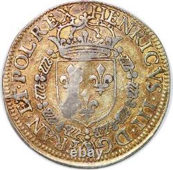 P3320 Very Rare Token Henry III King Poland Grace Of God March 1584 Silver