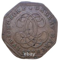 Paris Very Rare Advertising Token From 1707 With Crowned Black Teste