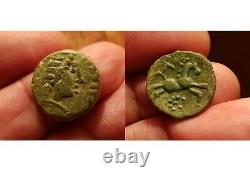 Pictons, Bronze Viretios, Celtic Coin, Poitiers Ttb, Very Rare