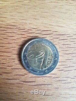 Piece 2 Euro Rare 1992 2017 25th Anniversary Of The Pink Ribbon Very Very Good Condition
