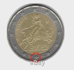 Piece 2 Euros Greek With S Very Very Rare -a Enter