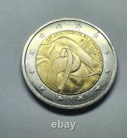 Piece 2 Euros Rare (25th Anniversary Of Pink Ribbon) Very Clean Collection