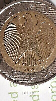 Piece From 2 Euro 2002 Eagle Frapper F Tres Rare