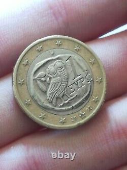 Piece Of 1 Euro Collection-rare Owl- Greece 2002- S Of Suomi! Very Good Condition