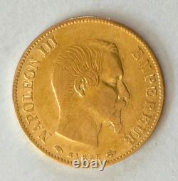 Piece or 10 Francs 1859 A. Half NAPOLEON III. Very rare FDC Coin collection