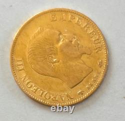 Piece or 10 Francs 1859 A. Half NAPOLEON III. Very rare FDC Coin collection