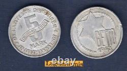 Poland 5 Mark 1943 Ghetto Lodz Very Rare