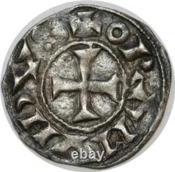 Q7937 Very Rare Saint-Gilles Denier Raymond V Biche Onor Sci Egidii Silver