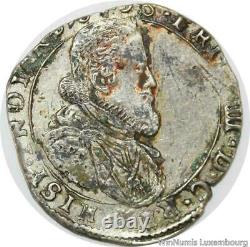 R9438 Very Rare Duchy Burgundy Quart Ducaton Philip IV Of Spain 1635 Dole Silver
