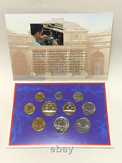 RARE UNIVERSAL BRILLIANT SET, BU FRANCE 1996 FRANCS COMPLETE, VERY RARE, TTB