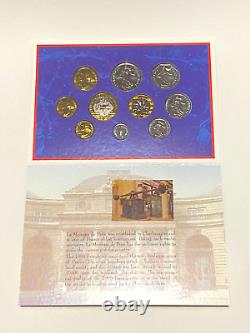 RARE UNIVERSAL BRILLIANT SET, BU FRANCE 1996 FRANCS COMPLETE, VERY RARE, TTB