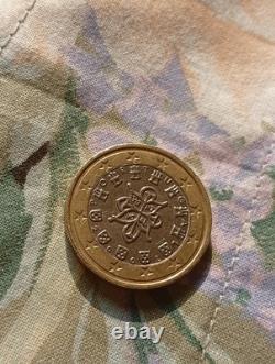 Rare 1 Euro Coin 2002 Portugal Very Rare with Striking Error