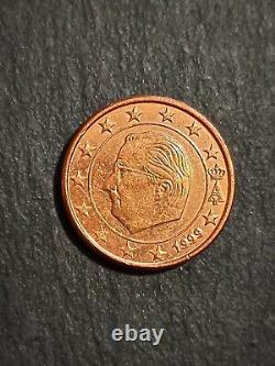 Rare 1999 1 Euro Cent Coin of Albert II Belgium