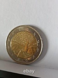Rare 2 euro coin Dove RF 2015. Very well maintained