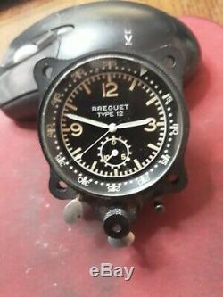 Rare Breguet Type 12 Flyback Valjoux 555 Vintage Aviation Very Nice State
