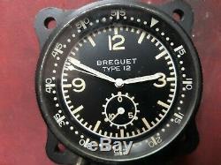 Rare Breguet Type 12 Flyback Valjoux 555 Vintage Aviation Very Nice State