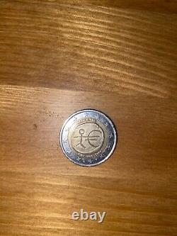 Rare French 2 euro coin in very good condition with a rare symbol on the back