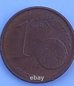 Rare German 1 cent euro coin F 2002