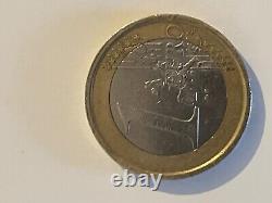Rare Italian 1 Euro Coin by Leonardo da Vinci 2002 VERY RARE