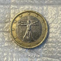 Rare Italian 1 euro coin by Leonardo da Vinci 2003 VERY RARE