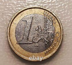 Rare Italian 1 euro coin of Leonardo da Vinci 2002 VERY RARE