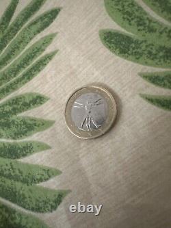 Rare Italian 1 euro coin of Leonardo da Vinci 2010 VERY RARE