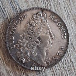 Rare! Silver token + Louis XIV + Estates of Brittany + 1711 + Very Very Good Condition +