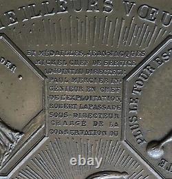 Rare Vintage Large Medal BEST WISHES Monnaie de Paris in BRONZE