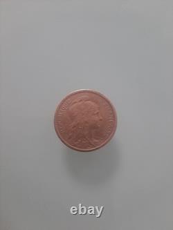 Rare and splendid 2 centimes coin DUPUIS 1900. Very fine coin