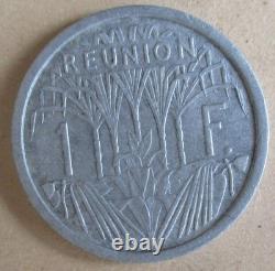 Réunion Island 1 Franc 1948 Hybrid Type French Union, Lec# 50. Very rare