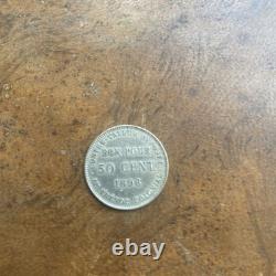 Réunion Island RARE good for 50 cent 1896 Very good condition