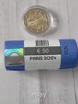 Rolls 25 units 2 euro JO 2024 sale of a very rare complete roll found