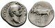 Roma-tito. Livestock Denarius Rome 76-78 Ad. Silver 3.2 G. Very Rare