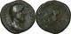 Rome Sestertius Of Lucius Verus, 163 Ad, Seated Fortuna, 21.19 G. Very Rare.
