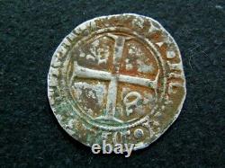 Royal/ Charles VI 1380-1422. Half-guenar. Saint Quentin Around 1419 Tres Rare
