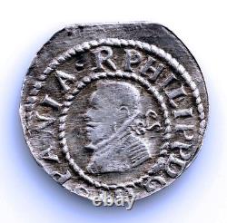 S.C. Spain–Philip IV. Croatian 1638 Barcelona. MBC VF+ silver 2.95 g. Very rare