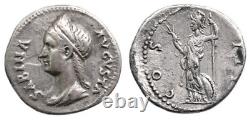 SABINA SABINE (Augusta 128-136/7) uncertain eastern mint denarius. Very rare