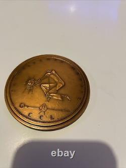 SAINT-DENIS BASILICA and MARTYR by BIZETTE-LINDET BRASS TBE 1983 Very Rare