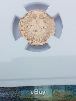 Sale Very Sought Rare Condition Splendid 5 Francs Gold Napoleon III 1866 A Spl