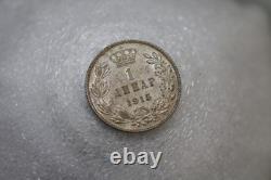 Serbia 1 Dinar 1915 Coin Alignment Unlisted by KM# Very Rare A69 #9402