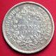 Silver 5 Francs Hercule 1871 A (camélinat) Rare Ttb Very Nice Copy