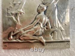 Silver Art Plaque / New, signed A. Bertrand, Very Rare