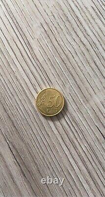 Silver Coin 50 Cents Very Rare (euro Malt 2017)