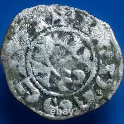 Silver Obole of Rodez Hugues II III Classed R3 0.37g Very Rare