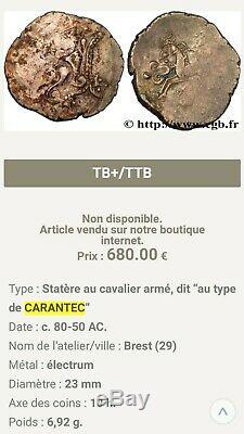 Statere Osisme Very Rare Type Of Carantec Gauloise Make Offers
