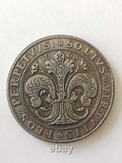 Strasbourg / Alsace 1 Thaler 1968 Restrike in Silver Very Rare Silver Coin