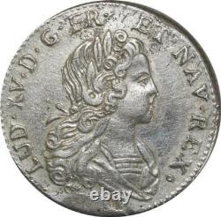 T3452 VERY RARE R4 Little Louis Louis XV 3 Livres 1720 & Aix Silver