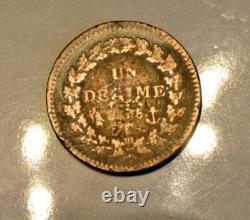 TELL ME AN 5 T overstrike 2 DECIMES very RARE coin